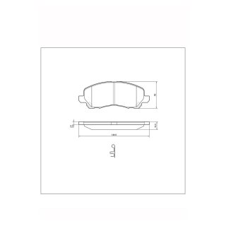 Tarox Bremsbeläge Vorderachse passend für Dodge Avenger, Dodge Caliber, Lancia Flavia