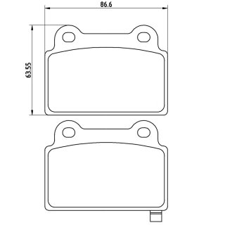 Tarox Bremsbeläge Hinterachse passend für Mitsubishi Lancer Evolution X 2.0 Turbo