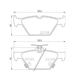 Tarox Bremsbeläge Hinterachse passend für Subaru Forester, Subaru Impreza, Subaru XV