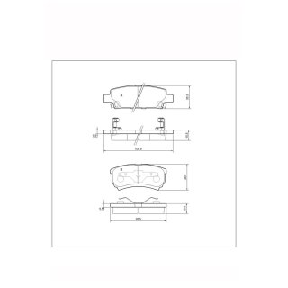 Tarox Bremsbeläge Hinterachse passend für Dodge Avenger & Dodge Caliber