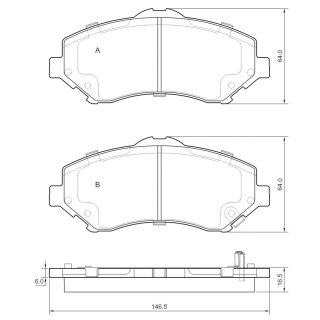 Tarox Bremsbeläge Vorderachse passend für Chrysler Grand Voyager, Dodge Nitro, Fiat Freemont, Jeep Cherokee, Jeep Wrangler