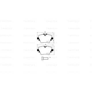 Tarox Bremsbeläge Vorderachse passend für BMW 1er (F40), 2er (F45/F44/F46), 3er (G20-G21), 5er (G30/G31), X1 (F48), X2 (F39), X3 (G01), X4 (G02), Z4 Roadster (G29) & Mini Countryman F60, Toyota Supra