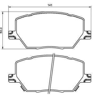 Tarox Bremsbeläge passend für Fiat 500 X & Jeep Compass (MP, M6, MV, M7), Renegade (BU)