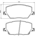 Tarox Bremsbeläge passend für Fiat 500 X &...