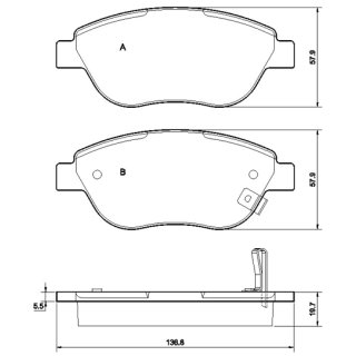 Tarox Bremsbeläge passend für Opel Corsa D, E & Vauxhall Corsa Mk3 (D)