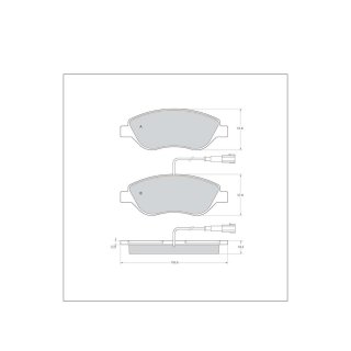 Tarox Bremsbeläge Vorderachse passend für Alfa Romeo MiTo, Fiat Bravo, Fiat Stilo