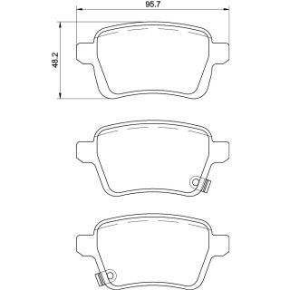 Tarox Bremsbeläge Hinterachse passend für Fiat 500 L, Opel Astra J, Opel Corsa E, Vauxhall Corsa Mk4 €