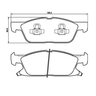 Tarox Bremsbeläge Vorderachse passend für Ford Edge, Ford Focus Mk4, Ford Galaxy III, Ford S-Max