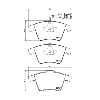 Tarox Bremsbeläge Vorderachse passend für VW Transporter T5 & VW Transporter T6