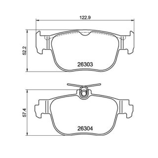 Tarox Bremsbeläge Hinterachse passend für Cupra Leon (KL), Seat Leon (KL), Seat Leon Sports Tourer (KL8)