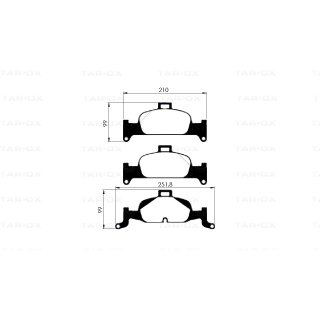 Tarox Bremsbeläge Vorderachse passend für Audi A4 (quattro)(B9), Audi A4 Allroad (8W5), Audi A5 (quattro)(F53), Audi A5 Sportback (F5A), Audi Q5 (FY)