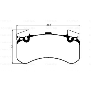 Tarox Bremsbeläge Vorderachse passend für Audi A7 Sportback quattro (4GA), Audi A8 (4H), Audi S4 quattro (B9), Audi S6 quattro (C7)