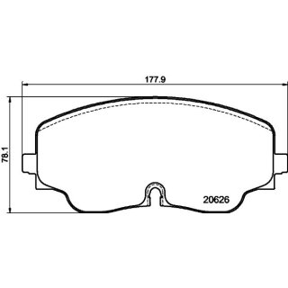 Tarox Bremsbeläge Vorderachse passend für Audi A3 (8YS), A3 Sportsback (8YA), S3 quattro (8YA) & VW Arteon (3H7), Golf Mk8, Tiguan (AD1, AX1)