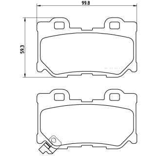 Tarox Bremsbeläge Hinterachse passend für Infiniti FX, Infiniti Q50, Infiniti Q60, Infiniti Q70 & Nissan 370 Z