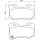 Tarox Bremsbeläge Hinterachse passend für Infiniti FX, Infiniti Q50, Infiniti Q60, Infiniti Q70 & Nissan 370 Z