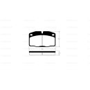 Tarox Bremsbeläge Vorderachse 112 Strada passend für Lotus Elan II & Opel Ascona C, Corsa A, Kadett D/E, Omega A, Rekord E, Vectra A & Vauxhall Astra Mk1 Mk2, Astra/Astramax Vans, Belmont, Carlton, Cavalier Mk2 Mk3, Nova