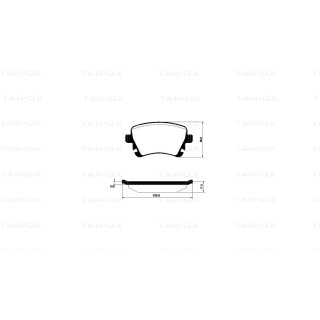 Tarox Bremsbeläge Hinterachse 112 Strada passend für Audi, Seat, Skoda & VW