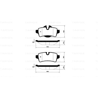 Tarox Bremsbeläge Hinterachse 112 Strada passend für Mini Clubman R55 & Mini R56