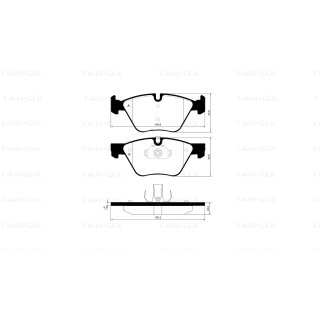 Tarox Bremsbeläge Vorderachse 112 Strada passend für BMW 1er (E81/E87)(E88)(E82), BMW 3er (E90/E92), BMW X1 (E84), BMW Z4 (E89)