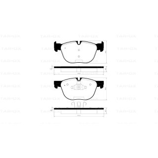 Tarox Bremsbeläge 112 Strada passend für BMW 1er Coupe E82, X5 E53, E70, F15, F85 & BMW X6 E71