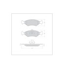 Tarox Bremsbeläge 112 Strada passend für Audi A8 (4E), Ford Courier, Fiesta Mk4, Ka, Puma & Mazda 121