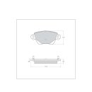 Tarox Bremsbeläge Hinterachse 112 Strada passend für Ford Mondeo & Jaguar X-Type