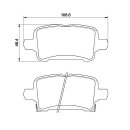 Tarox Bremsbeläge Hinterachse 112 Strada passend für Opel Astra K