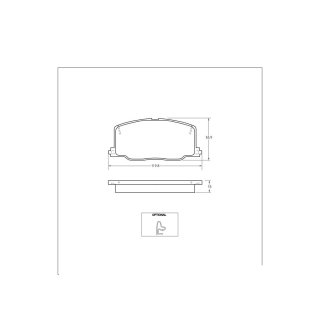 Tarox Bremsbeläge Vorderachse 112 Strada passend für Toyota Camry, Toyota Carina E, Toyota Celica, Toyota Corolla