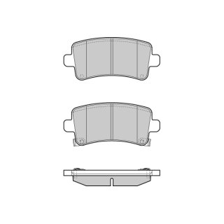 Tarox Bremsbeläge Hinterachse 112 Strada passend für Opel Insignia/Sport Tourer