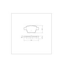 Tarox Bremsbeläge Hinterachse 112 Strada passend für Citroen C4 & Peugeot 307
