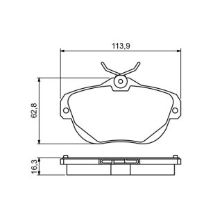 Tarox Bremsbeläge Hinterachse 112 Strada passend für Citroen C6