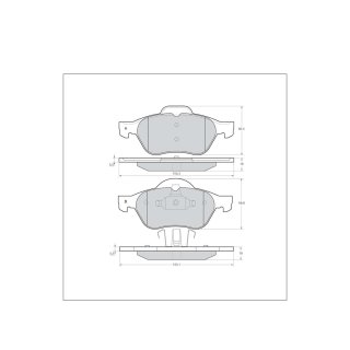 Tarox Bremsbeläge Vorderachse 112 Strada passend für Renault Laguna II/III & Renault Megane II