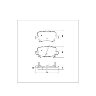 Tarox Bremsbeläge Hinterachse 112 Strada passend für Honda Civic FK FN