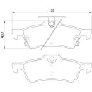 Tarox Bremsbeläge Hinterachse 112 Strada passend für Honda Civic FK & Toyota Yaris Mk3