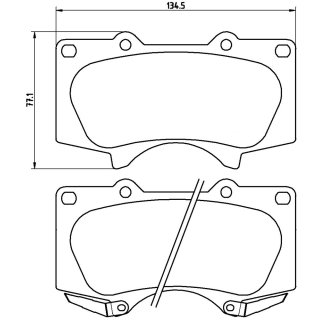 Tarox Bremsbeläge Vorderachse 112 Strada passend für Toyota Land Cruiser (J20)