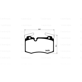 Tarox Bremsbeläge Vorderachse 112 Strada passend für Mini Clubman R55 & Mini R56