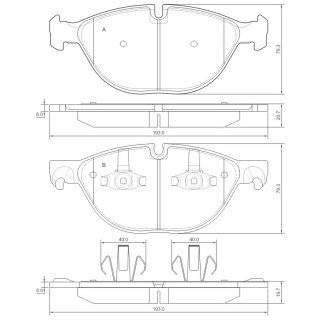 Tarox Bremsbeläge Vorderachse 112 Strada passend für BMW X5 (E70) & BMW X6 (E71)
