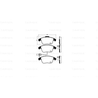 Tarox Bremsbeläge Vorderachse 112 Strada passend für Audi A4 (quattro)(B8), Audi A4 Allroad (8W5), Audi A5 (quattro)(F53), Audi A5 Sportback (F5A)