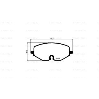 Tarox Bremsbeläge Vorderachse 112 Strada passend für VW Golf Mk8 (CD1)