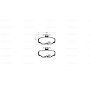 Tarox Bremsbeläge Hinterachse 114 Corsa passend für Donkervoort D8, Ford Escort Mk5, Ford Scorpio Mk1/Granada Mk3, Ford Sierra & TVR Chimaera, TVR Griffith