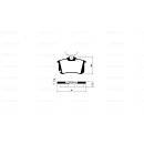 Tarox Bremsbeläge Hinterachse 114 Corsa passend für Audi A1 (8X1), Audi A3 (8P), Audi A4 (B7), Seat Ibiza, Skoda Fabia, VW Golf Mk5/6, VW Polo Mk5, VW T-Cross