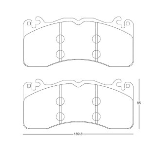 Tarox Bremsbeläge Vorderachse 114 Corsa passend für Ford Mustang Mk6