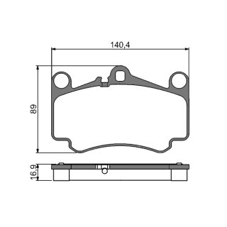 Tarox Bremsbeläge Vorderachse 119 Enduro Plus passend für Porsche 911 (996) & Porsche 911 (997)
