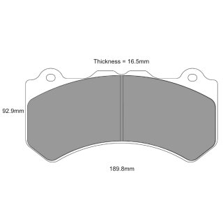 Tarox Bremsbeläge Vorderachse 119 Enduro Plus passend für Audi A6 Avant quattro (C7), Audi RS6 quattro (C6), Audi RS6 quattro (C7), Audi RS7 quattro (4G) & Mercedes C-Klasse (W204/T204/C204)