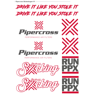 Pipercross Stickerbogen V1