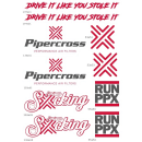 Pipercross Stickerbogen V1 Premiumfolie + Laminat...