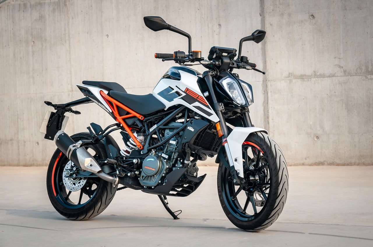 KTM Motorrad mit Pipercross Luftfilter